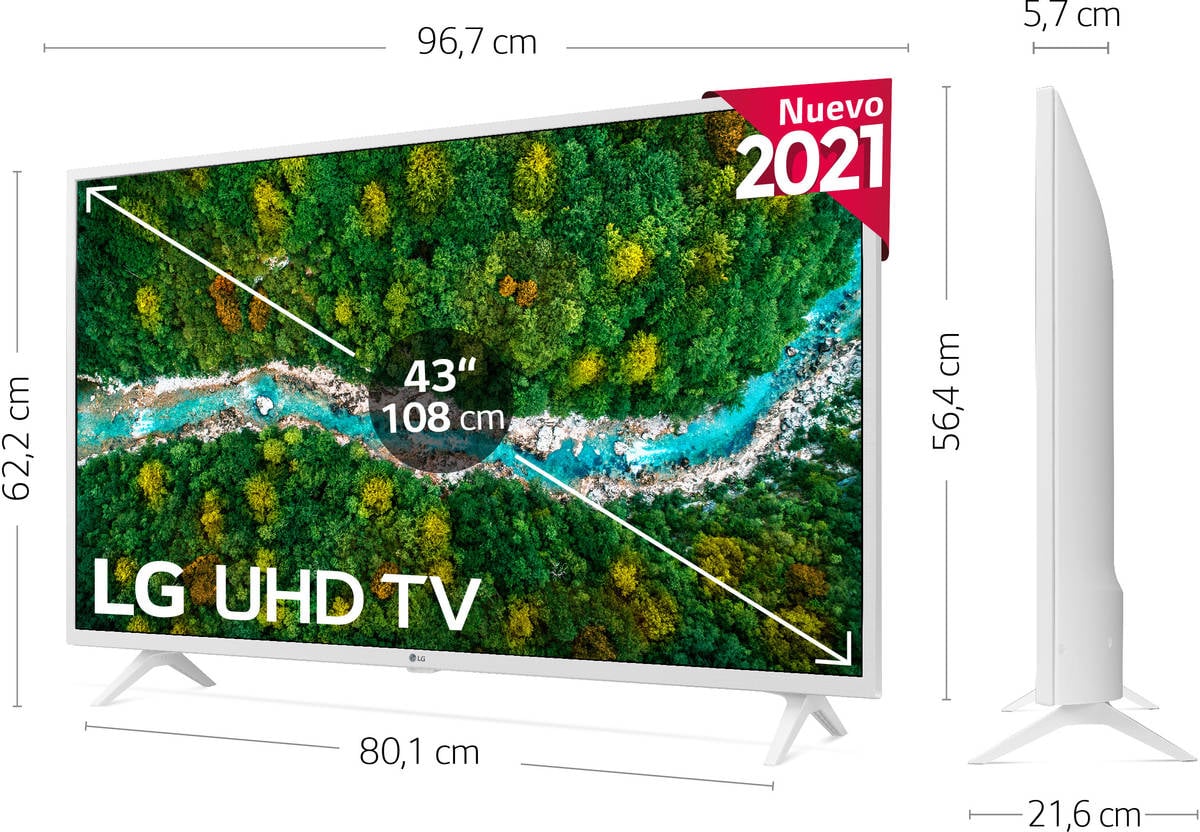 TV LG 43UP76906LE (LED - 43'' - 109 cm - 4K Ultra HD - Smart TV)