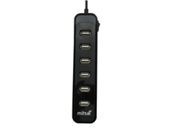 Hub 7 Puertos Usb 2.0 Alimentación MITSAI ET3635 Negro