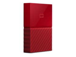 Disco HDD Externo WESTERN DIGITAL My Passport Â 1 TB (Rojo - 1 TB - USB 3.0)