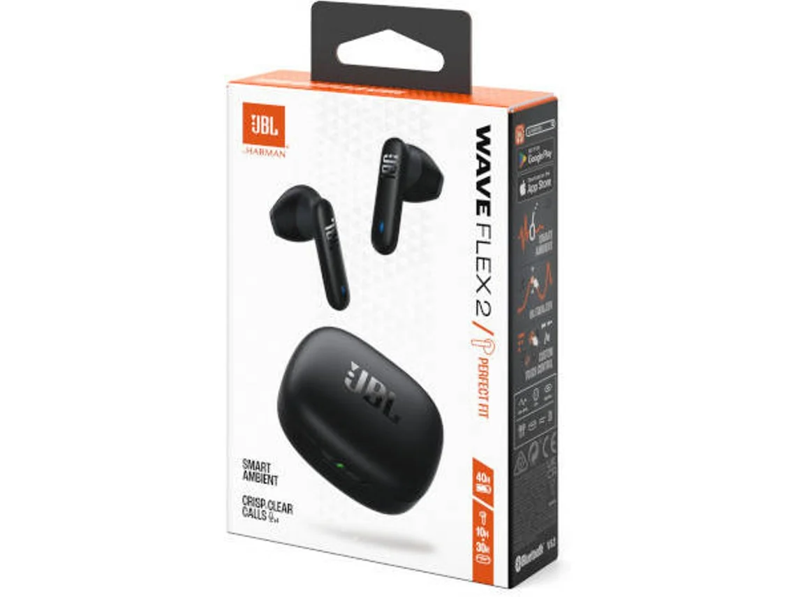 Auriculares Bluetooth True Wireless JBL WAVE FLEX 2 (In Ear