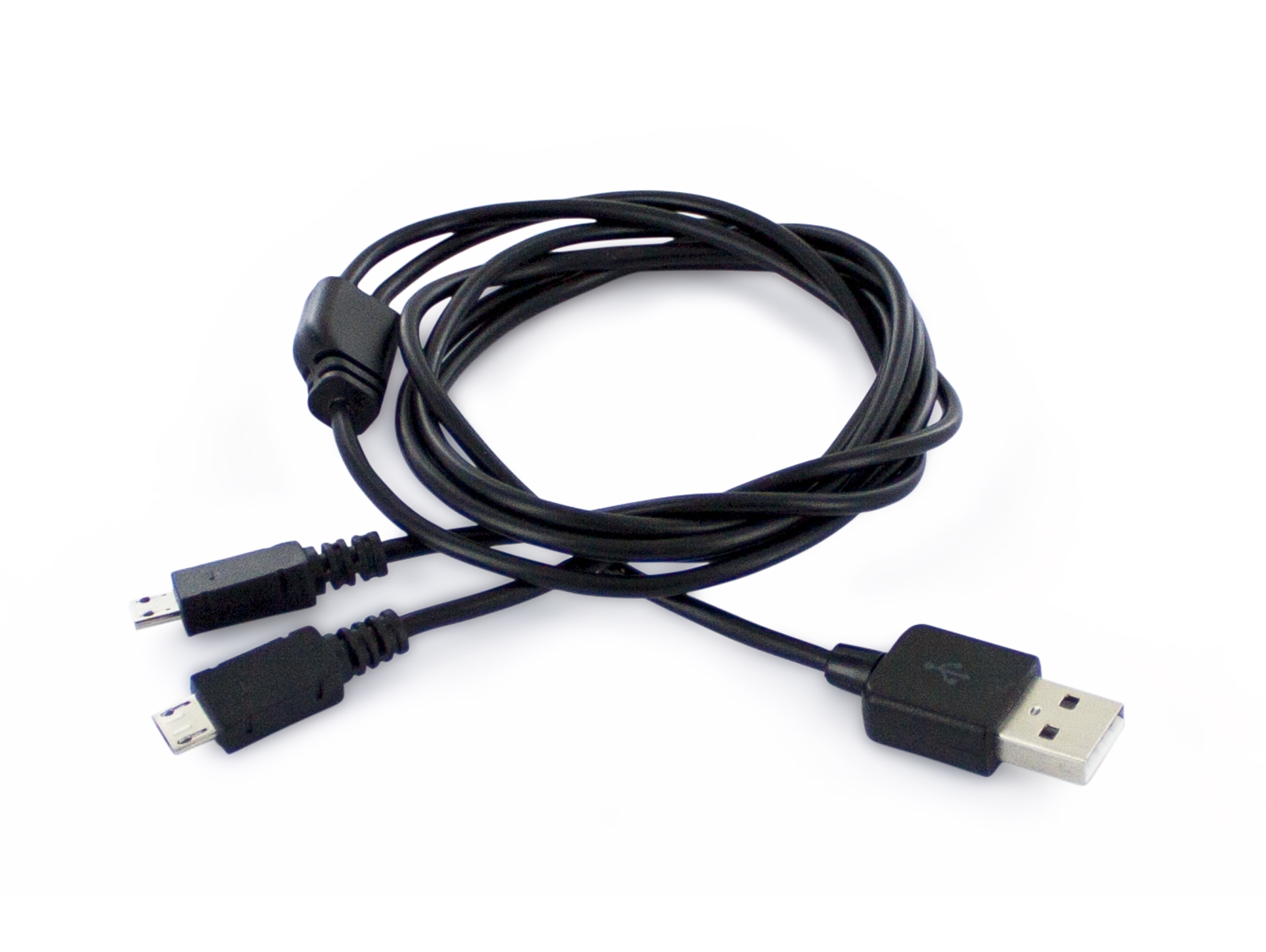 Cable MUVIT MUUSC0078 (USB - 2 MicroUSB - 1.2 m - Negro)