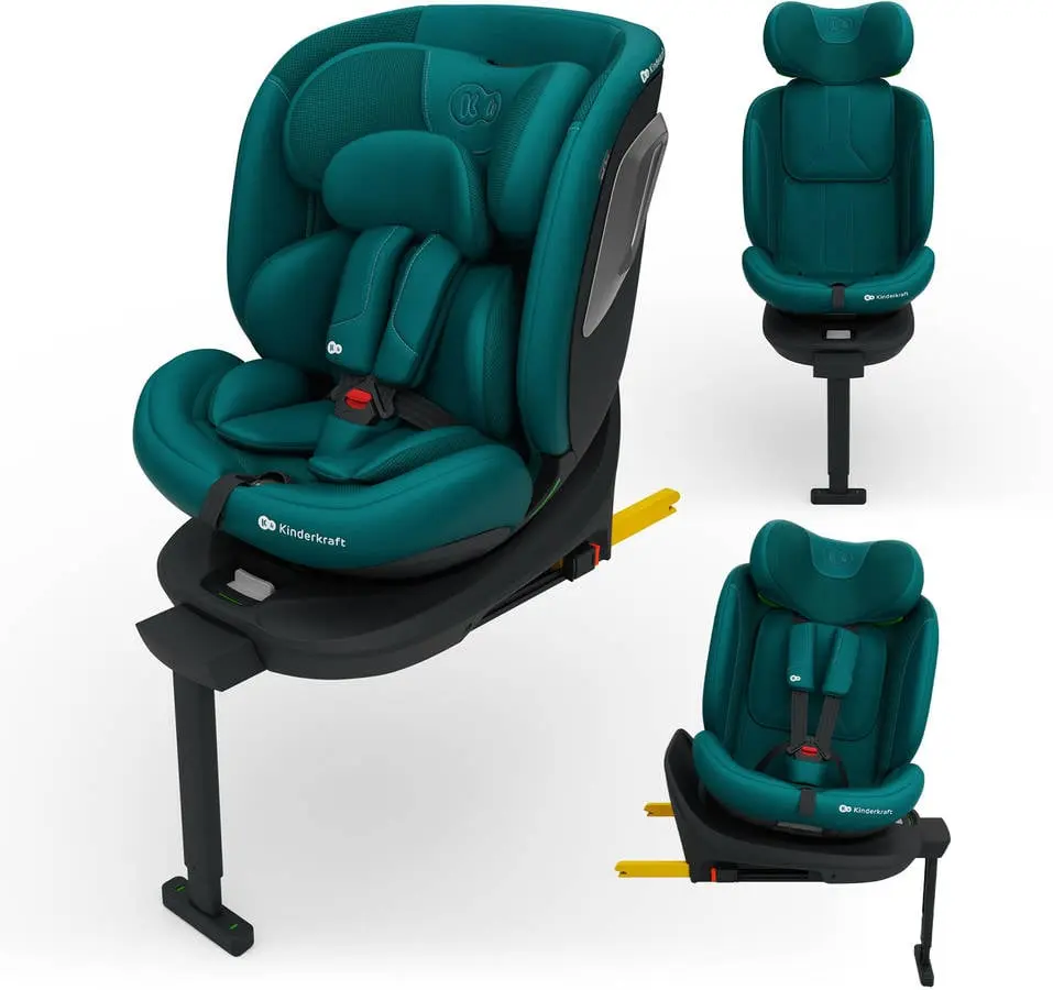 Silla De Coche Kinderkraft I-360 2 Plus (4 En 1 - 40-150 Cm - 0-12 Años - I-size - Verde)