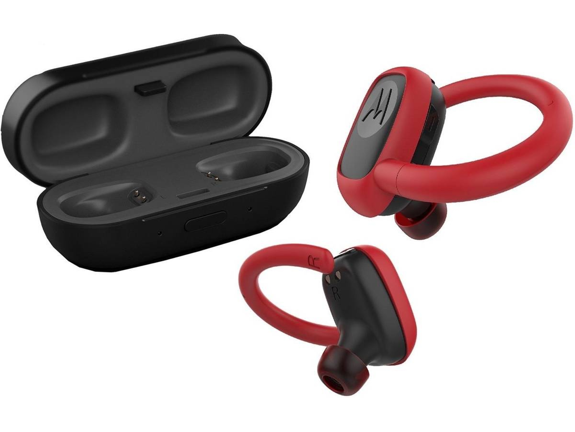 Auriculares Bluetooth MOTOROLA Stream Sport (In Ear - Micrófono - Noise Cancelling - Rojo)