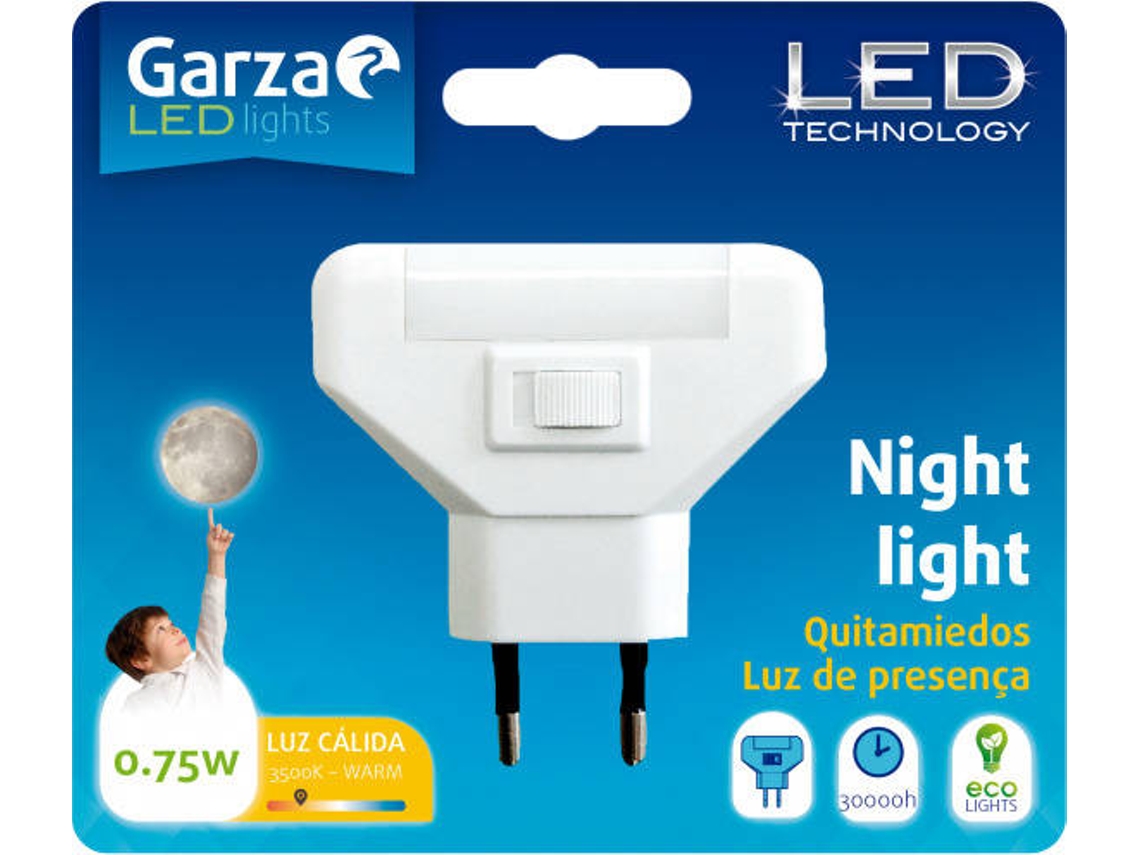 Luz de Presencia GARZA Night Light (0.7W - 3500K - Blanca)