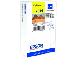 Cartucho de tinta original EPSON T7014, Pirámides 34,2 ml, Amarillo, Alta, XXL, C13T70144010