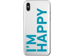 Carcasa iPhone X, Xs SBS I'm Happy Transparente