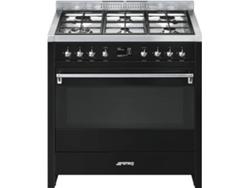 Cocina SMEG Clásica A1BL-9 (115 L - Gas Natural - Negro)
