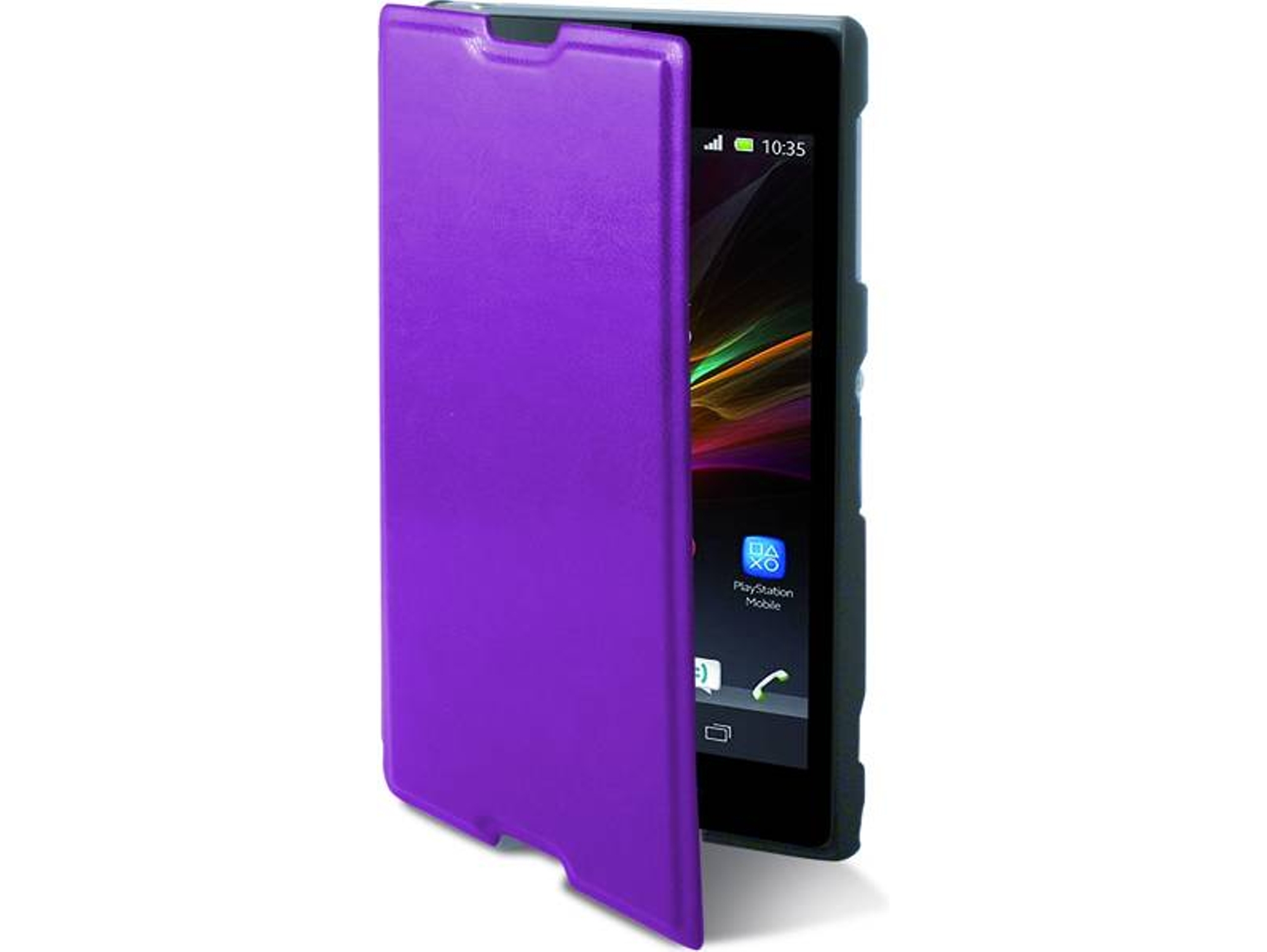 Funda Sony Xperia M2 KSIX Folio slim Violeta