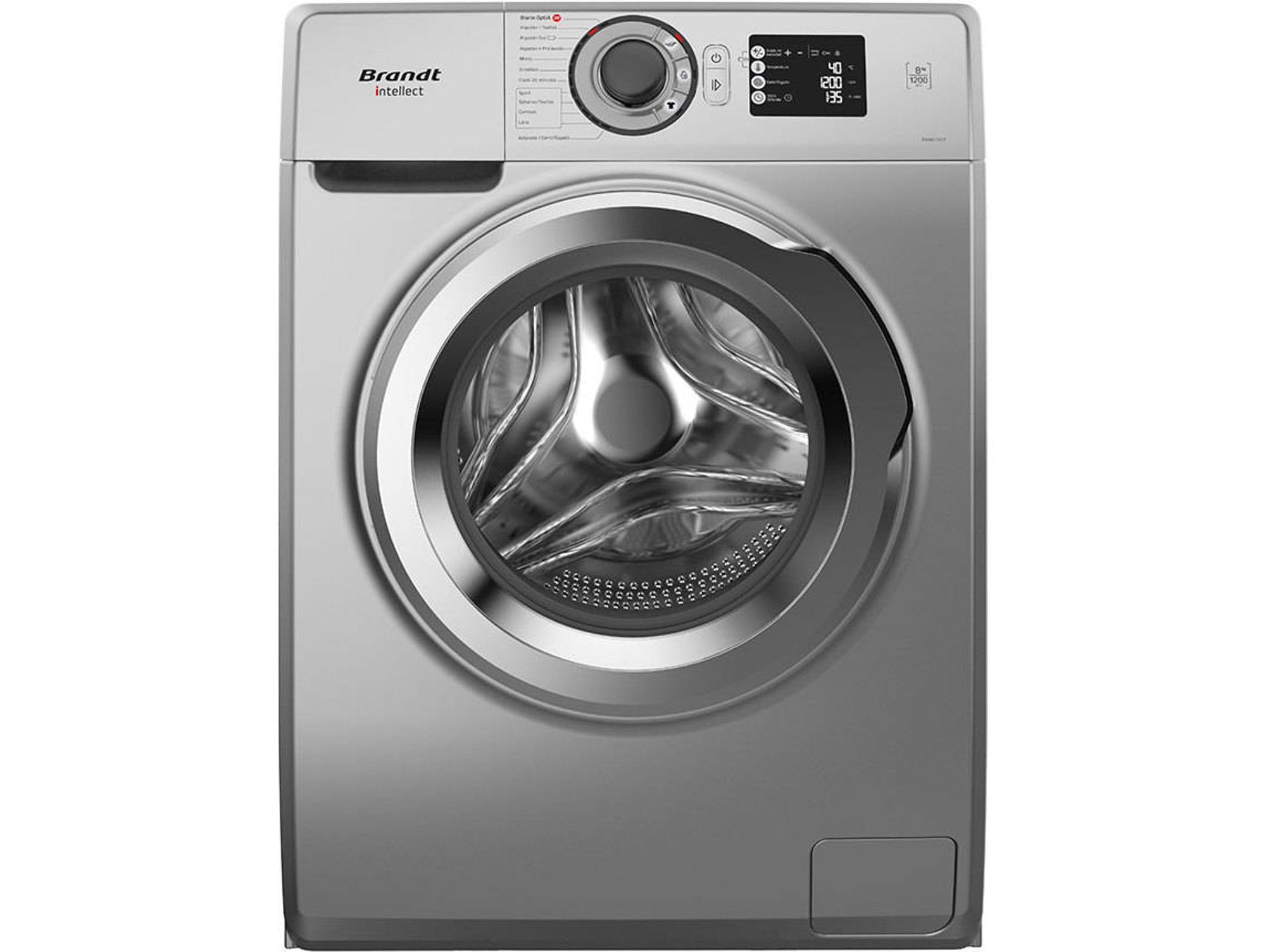 Lavadora BRANDT BAM82SCP (8 kg - 1200 rpm - Inox)