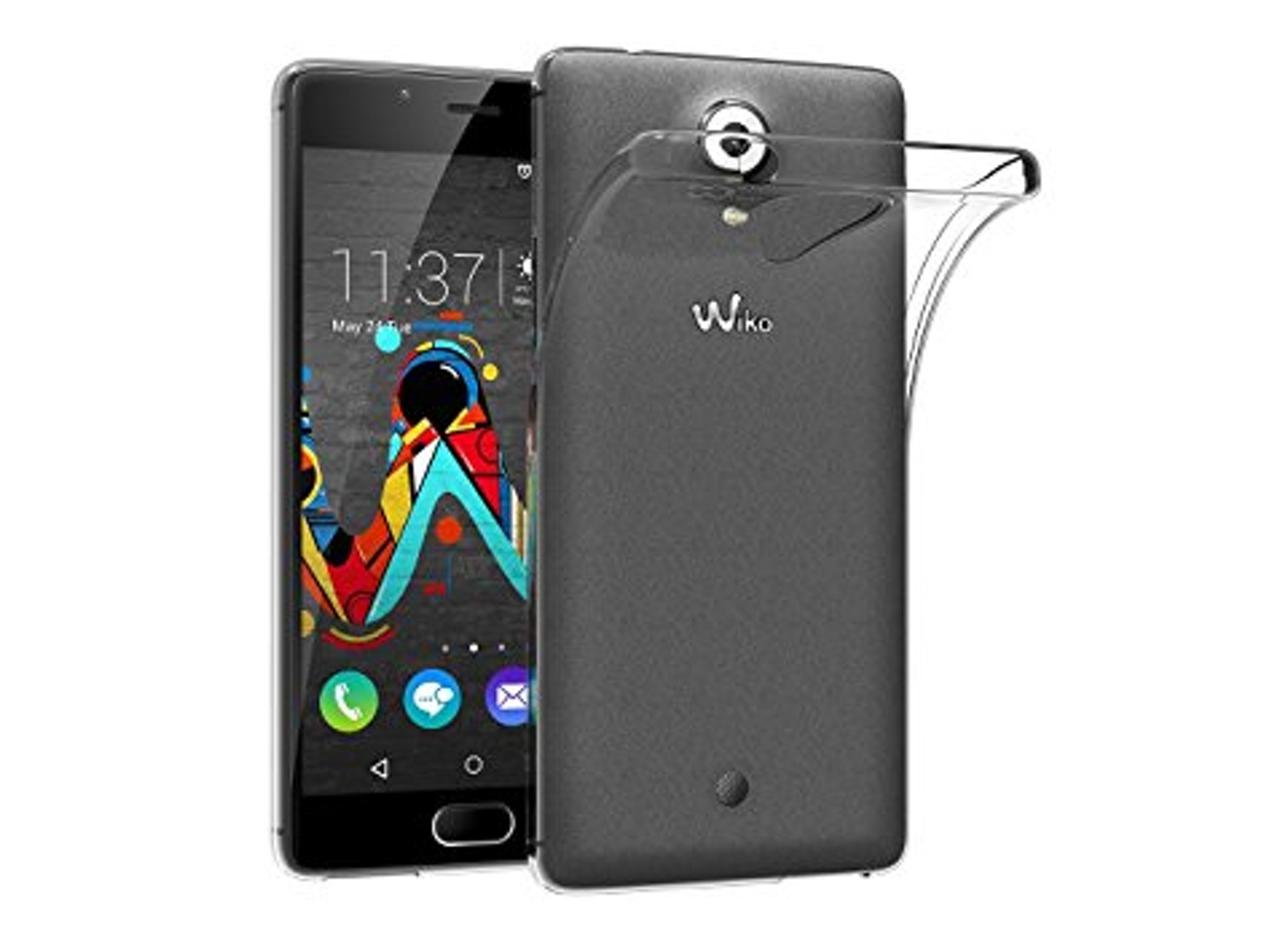 Carcasa y Protector de Pantalla Wiko U Feel EBOX Tpu Transparente