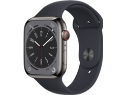 APPLE Watch Series 8 GPS+Cellular 45 mm Grafito con Correa Deportiva Medianoche