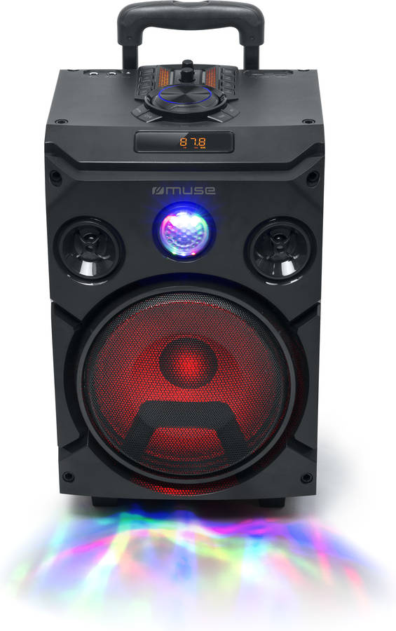 Altavoz Trolley MUSE M-1915 (Negro - 150 W - Bluetooth)