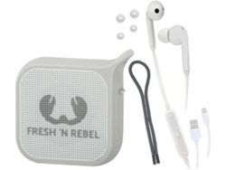 Auriculares Bluetooth FRESH & REBEL 8Gift05Ru (In Ear - Micrófono - Blanco)
