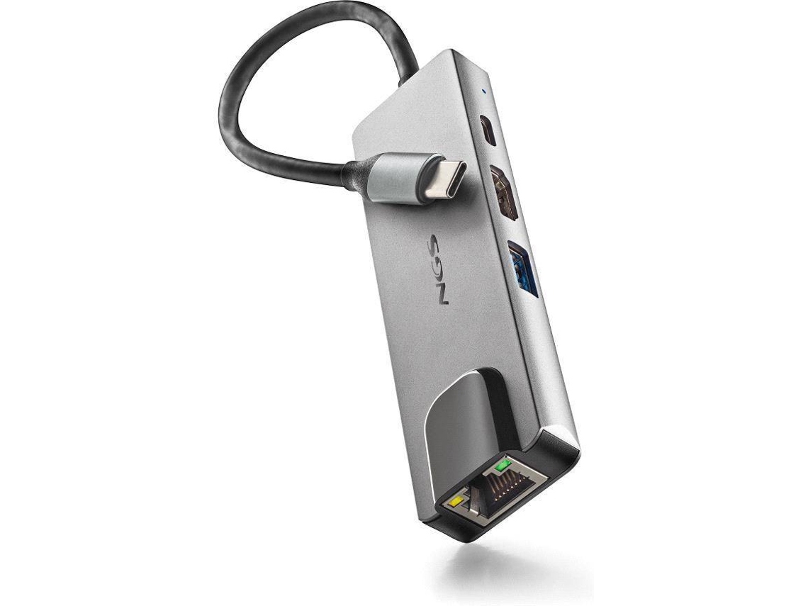 Hub NGS 4 en 1 Wonder Dock Supra (Gris)