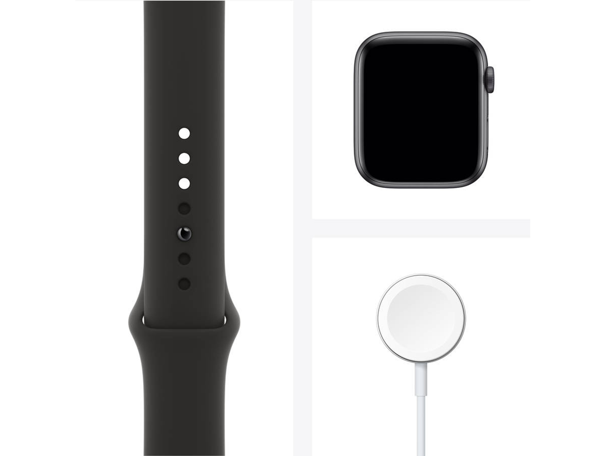 APPLE Watch Series 6 Gps 44mm Aluminio gris espacial negro