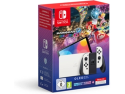 Pack Consola NINTENDO Switch OLED Blanco + Mario Kart 8 Deluxe