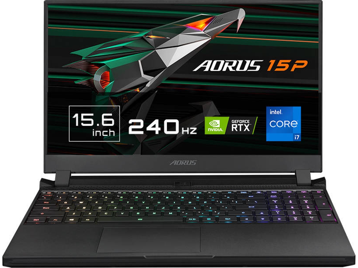 Portátil Gaming GIGABYTE Aorus (Intel Core i7-11800H - NVIDIA GeForce RTX 3060 - RAM: 16 GB - 1 TB SSD - 15.6'')