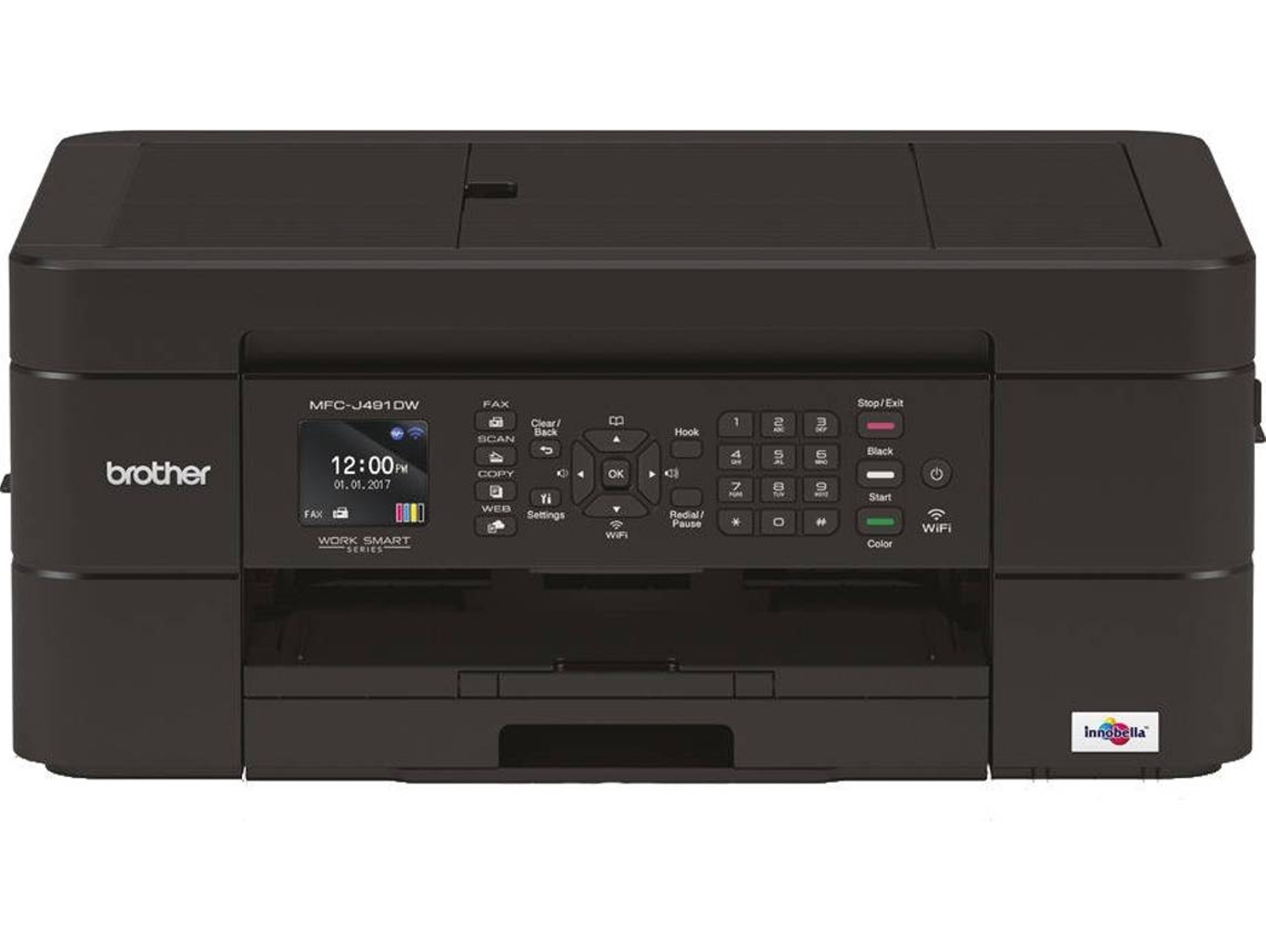 Impresora BROTHER MFCJ491DW (Multifunción - Inyección de Tinta - Wi-Fi)
