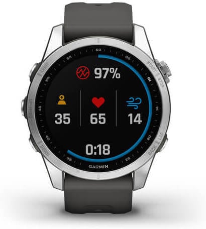 Reloj Deportivo GARMIN Fenix 7S (Bluetooth - Hasta 18 días de autonomia - Gris)