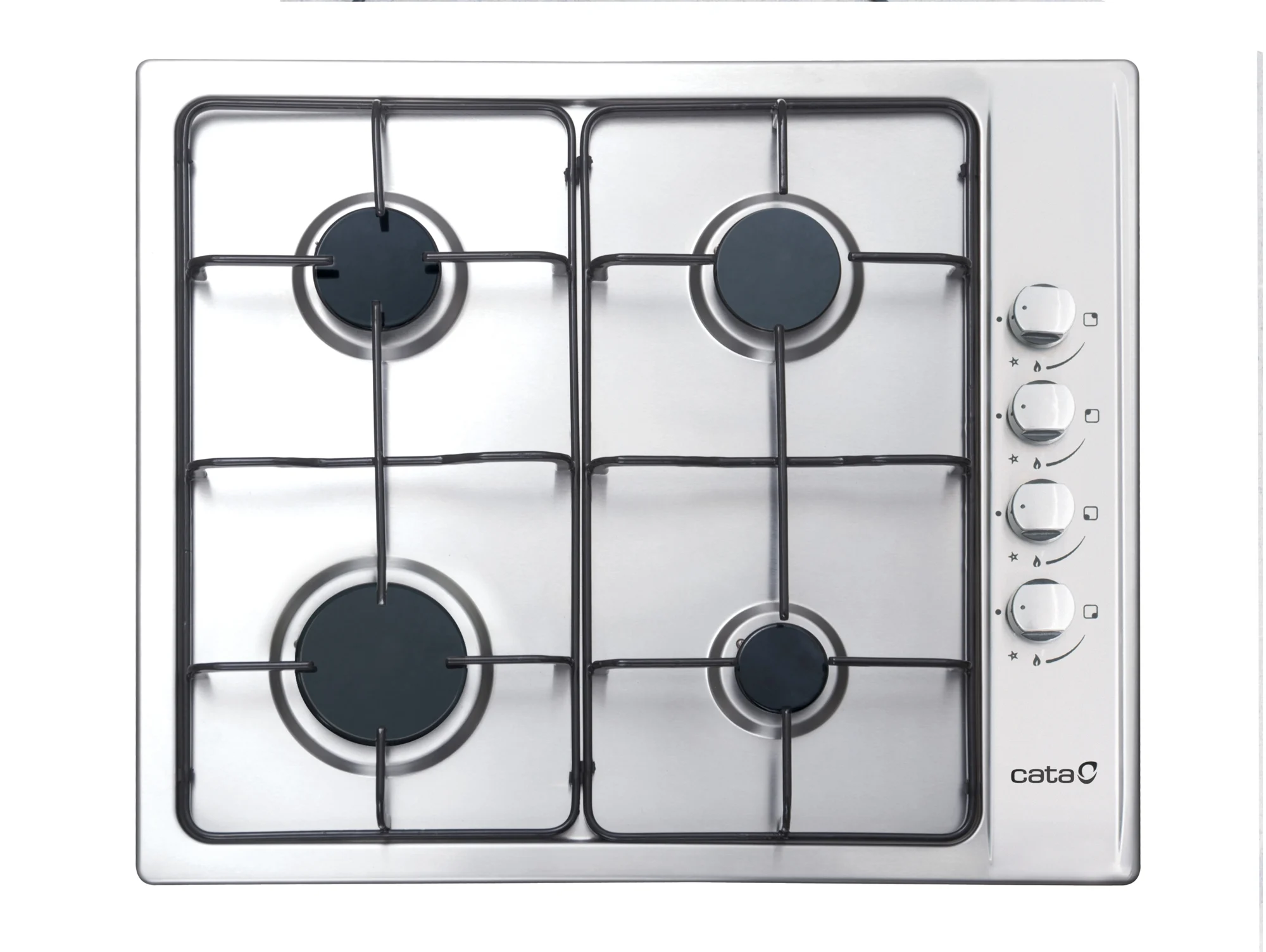 Placa de Gas CATA GI 6004 X (Gas Natural - 58 cm - Inox)