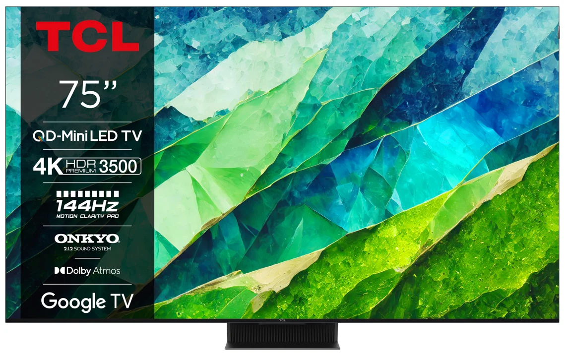 TV TCL 75C855 (Miniled QLED - 75'' - 191 cm - 4K Ultra HD - Smart TV)
