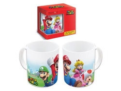 Taza  SHERWOOD Super Mario y amigo (325 ml - Blanco)