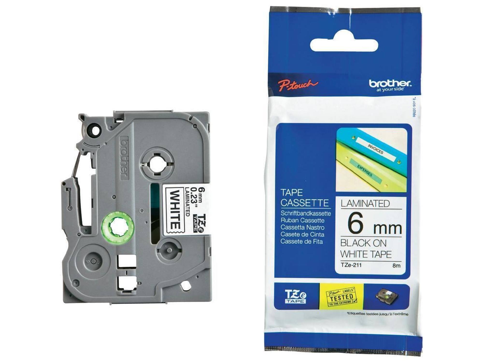 Cinta BROTHER TZe211 laminada