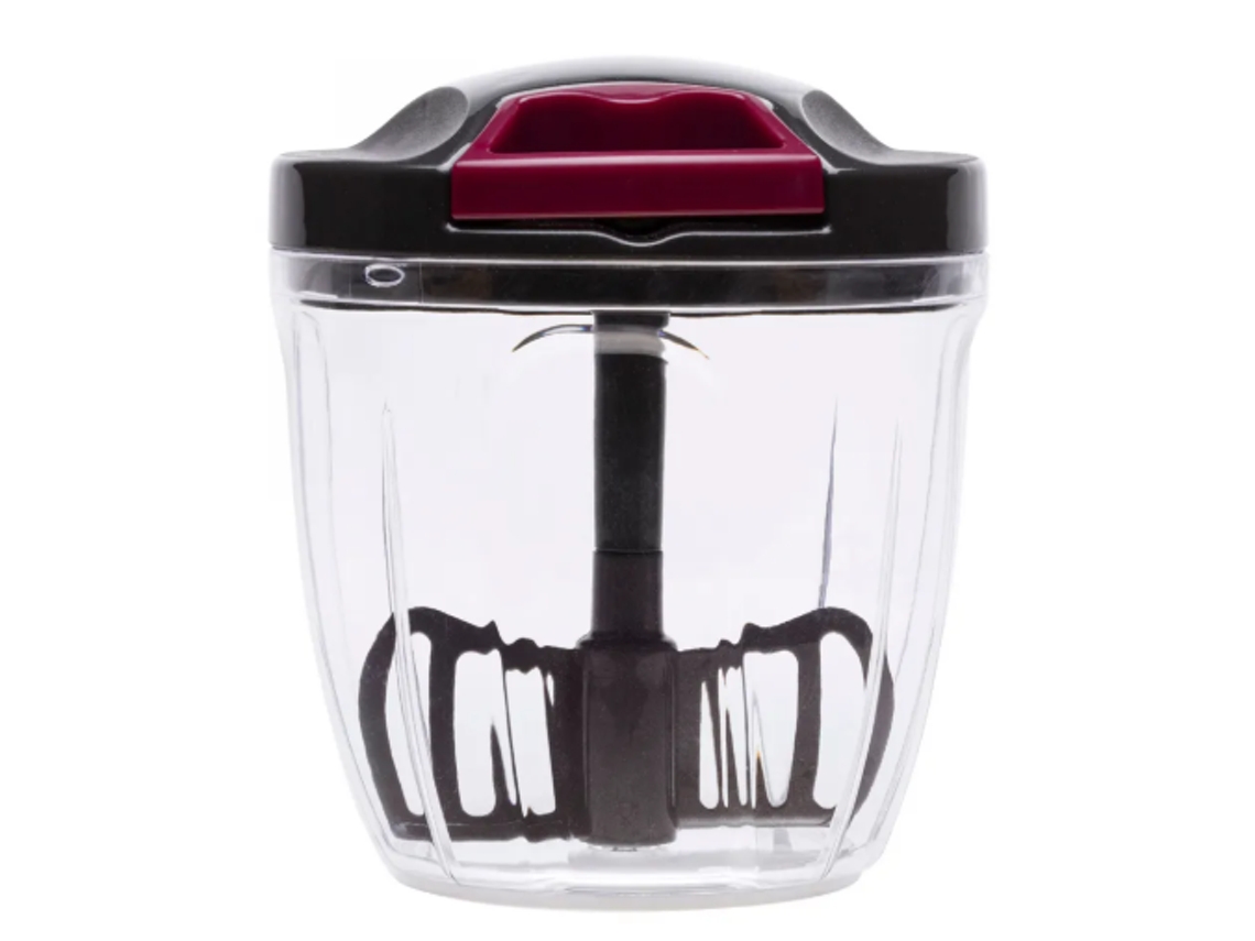 Triturador Manual de Alimentos JATA HMAQ4506 (Negro y Rojo)