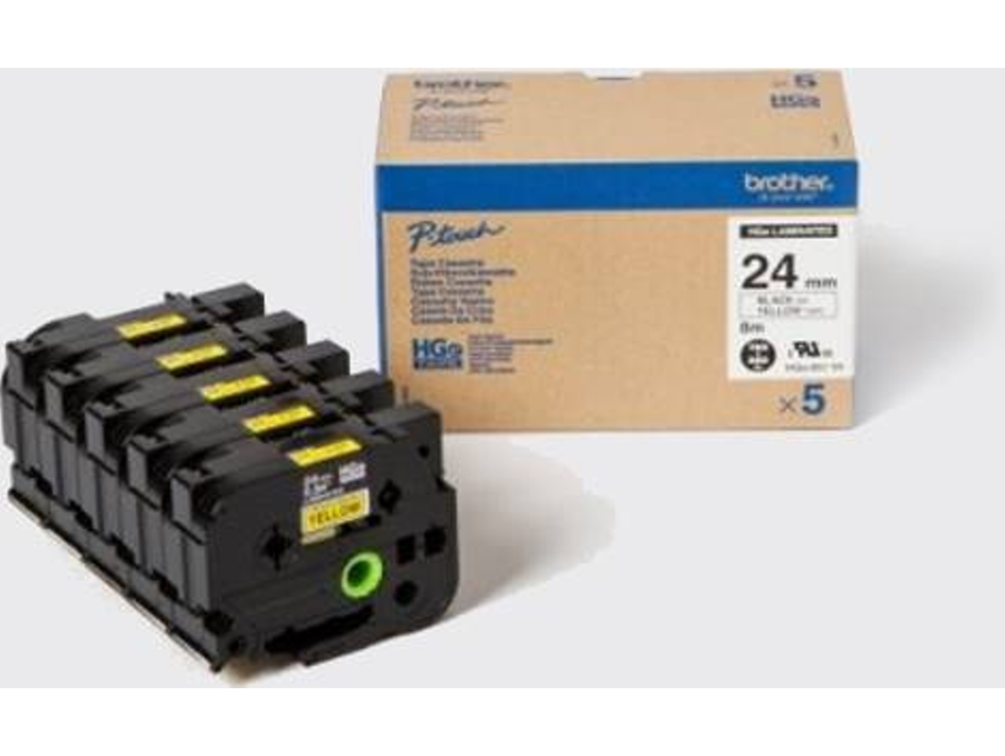 Pack cinta de etiquetas BROTHER HGE651V5