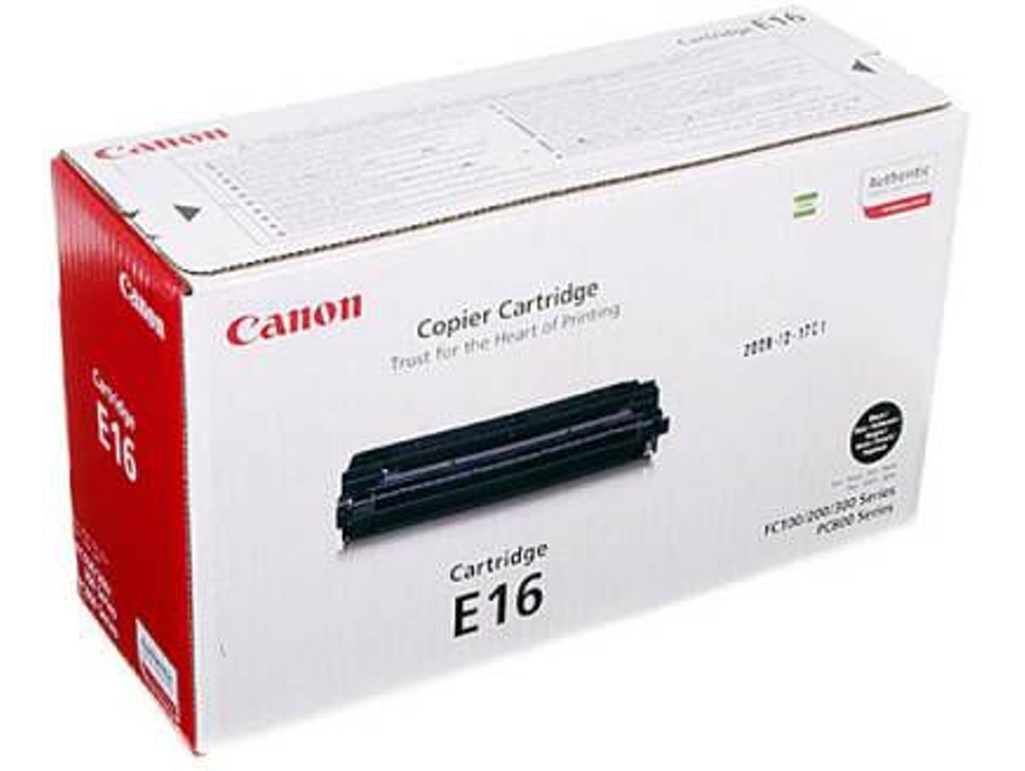 Tóner Original CANON E-16 para FC-120, 200, 204, 224, 280, 336, PC860, 880, 890 Negro