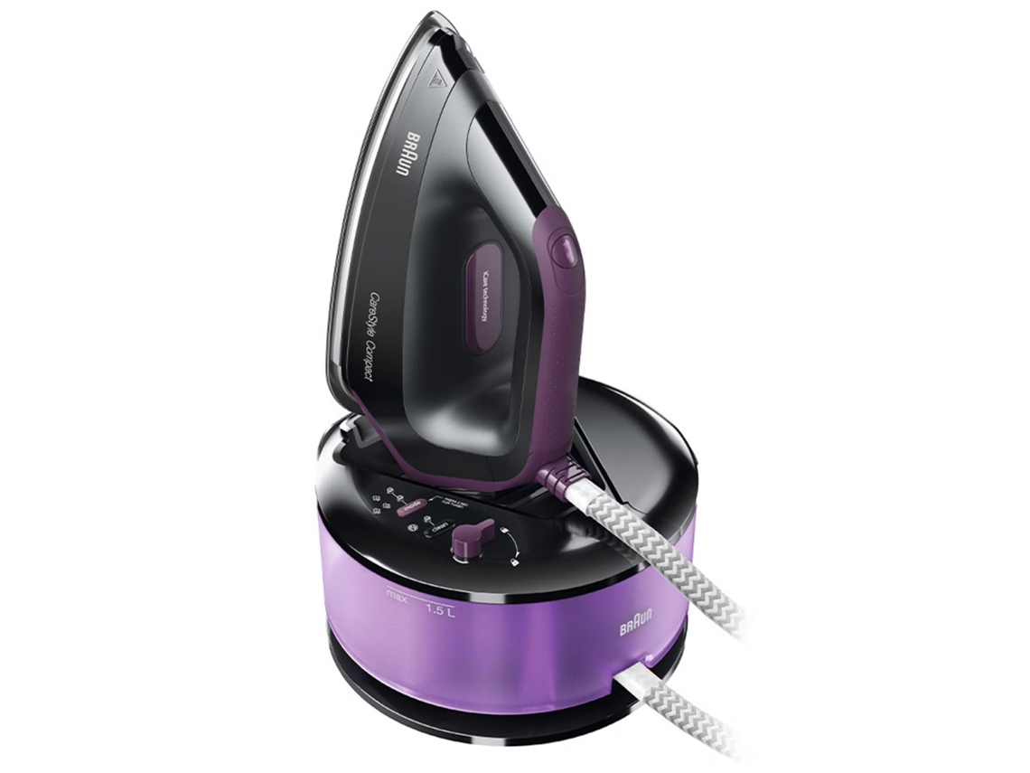 Plancha BRAUN Carestyle Compact IS2144BK (Presión 6 bar - Chorro de vapor 460 g/min)