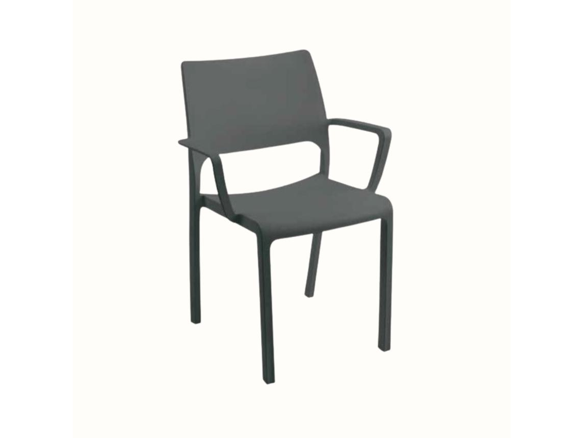 Silla de Jardín IPAE Resina Tramontana Antracite