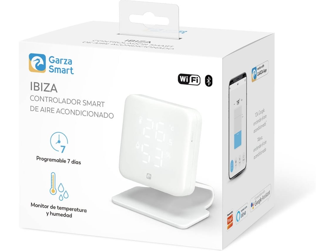 Controlador Inteligente de Aire Acondicionado GARZA con Sensor de Temperatura y Humedad