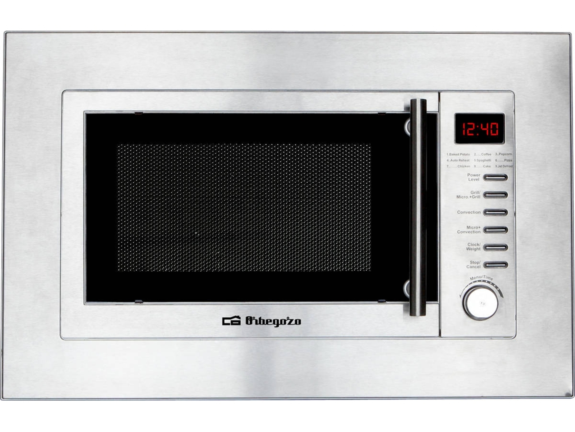 Microondas Integrable ORBEGOZO MIG 2027 (20 L - Con grill - Inox)