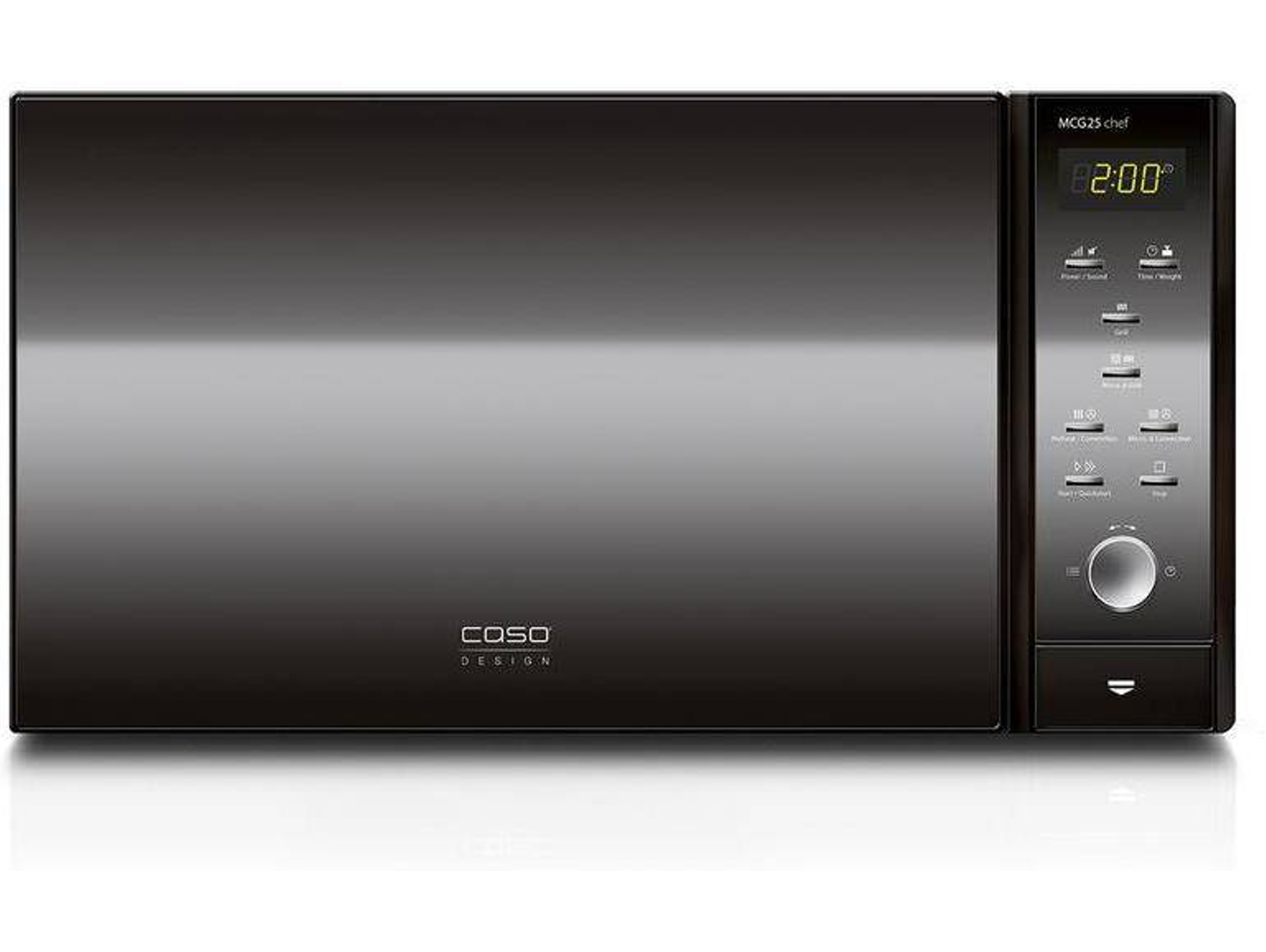 Microondas CASO 3 en 1 MCG 25 Chef (25 L - Convección - Negro)
