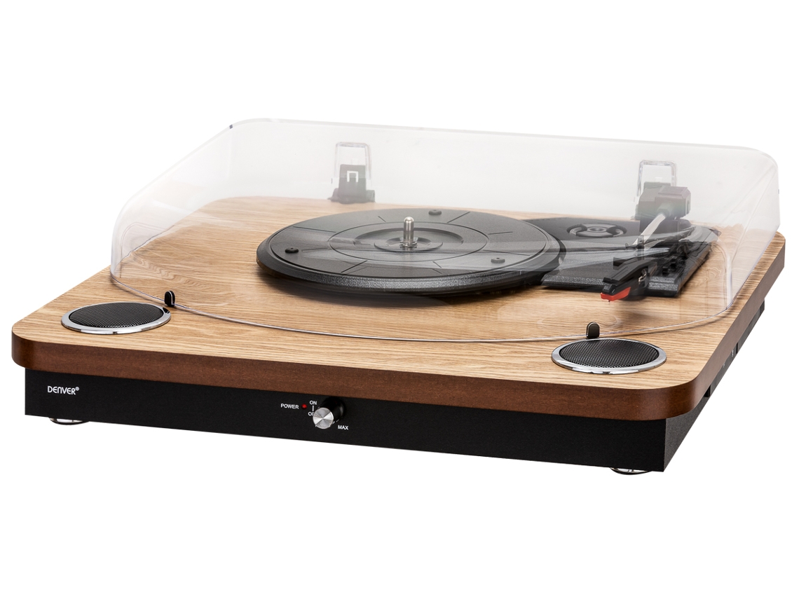 Tocadiscos DENVER VPL-210 (Semi-Automático - Directa - Velocidad: 33 1/3 - 45 - 78)