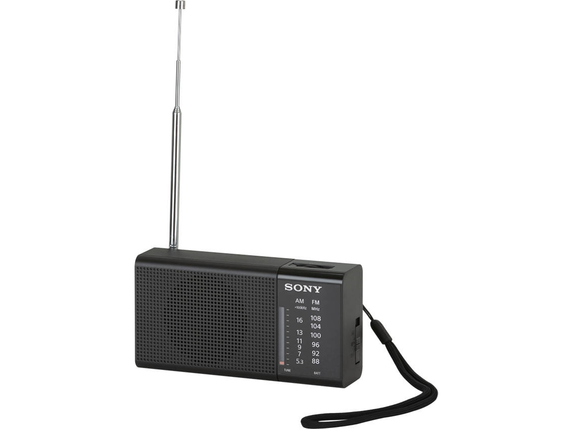 Radio Portátil SONY ICF-P37 (Negro - Analógico - FM/AM - Pilas