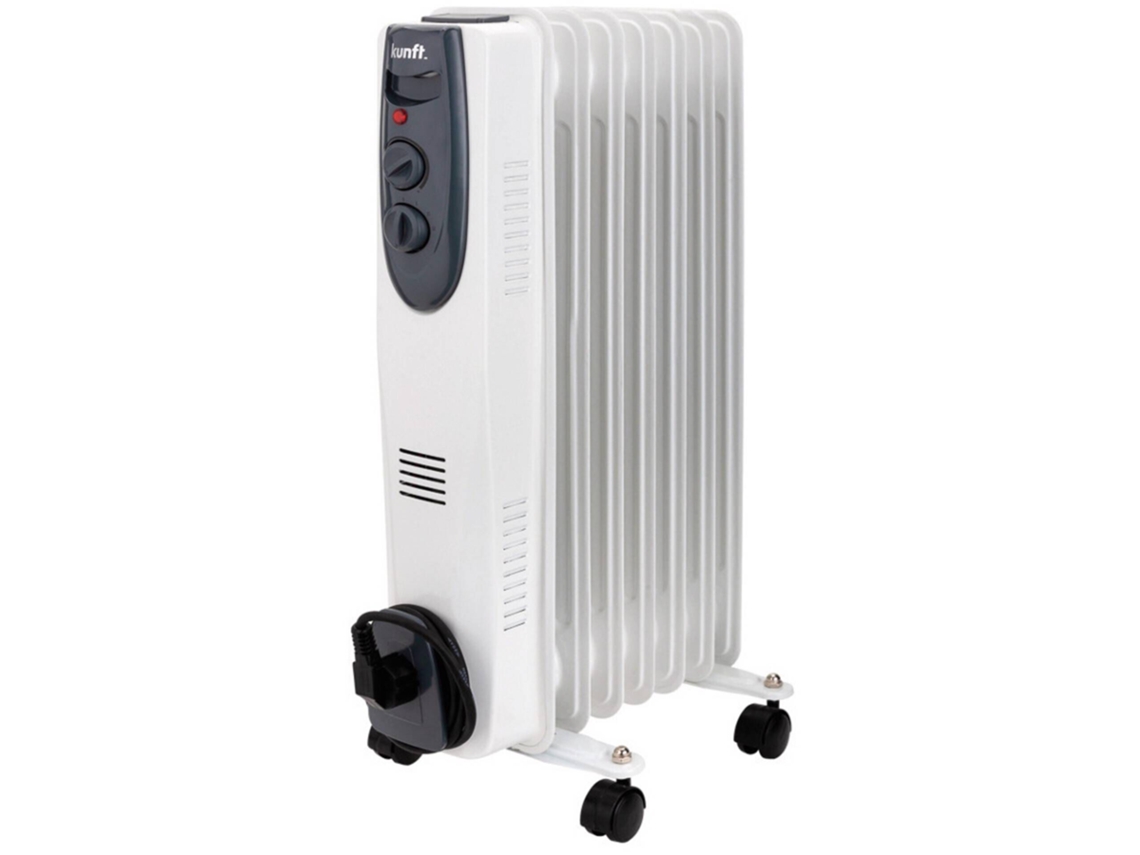 Radiador de Aceite KUNFT KOR-2689 (1500 W - Blanco)