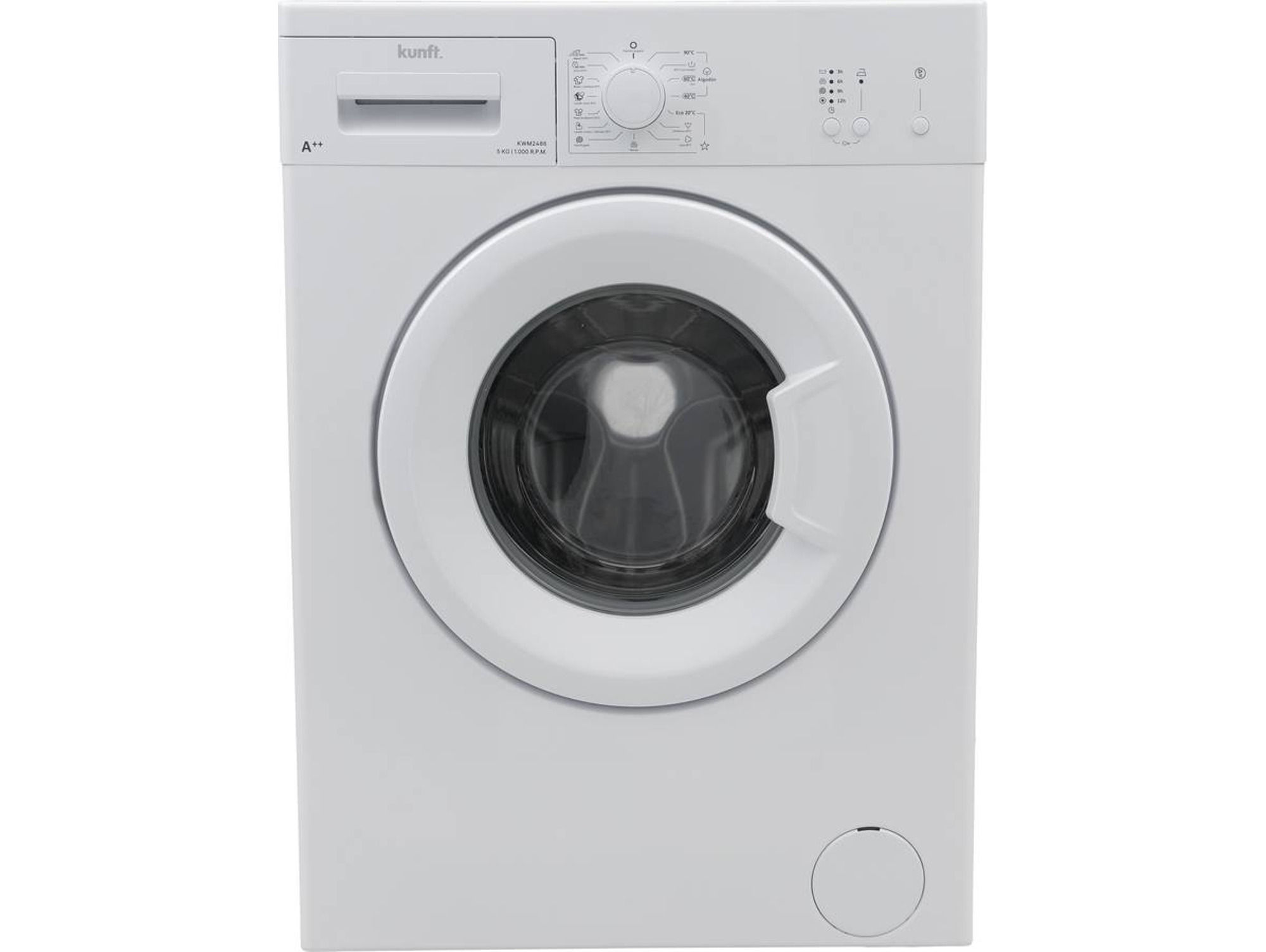 Lavadora KUNFT Kwm2486 (Outlet Grado C - 5 kg - 1000 rpm - Blanco)