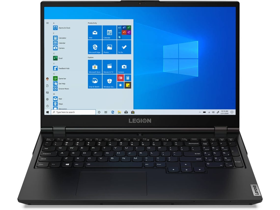 Portátil Gaming LENOVO Legion 5 15IMH05 (Intel Core i7-10750H - NVIDIA GeForce GTX 1650 - RAM: 16 GB - 512 GB SSD PCIe - 15.6'')