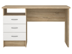Escritorio TVILUM Function Plus 3 Cajones (Blanco / Roble)