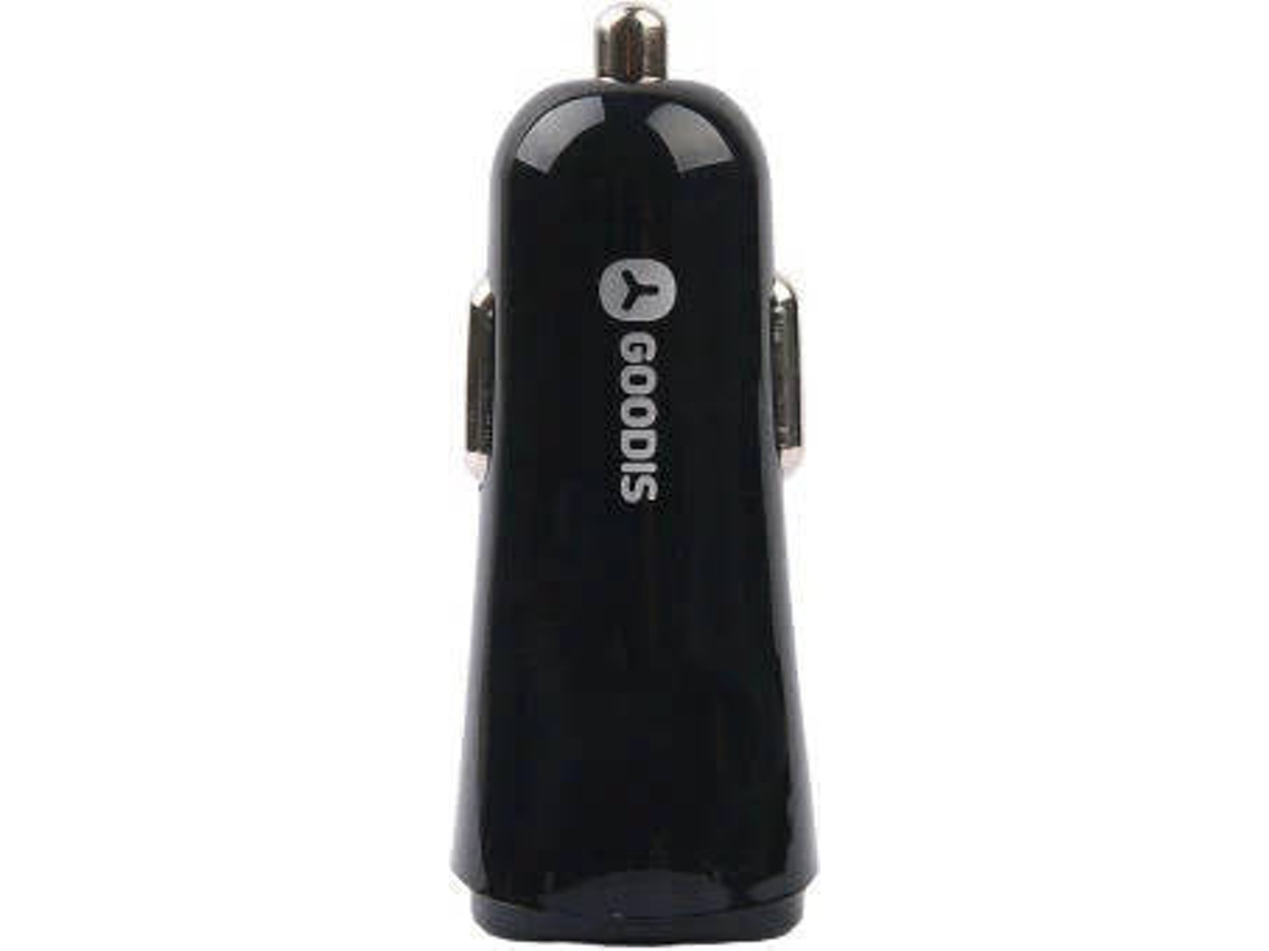 Kit Cargador Auto + Cabo Micro USB GOODIS Negro