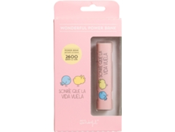 Powerbank MR. WONDERFUL Sonríe (2600 mAh - 1 USB - MicroUSB - Rosa)