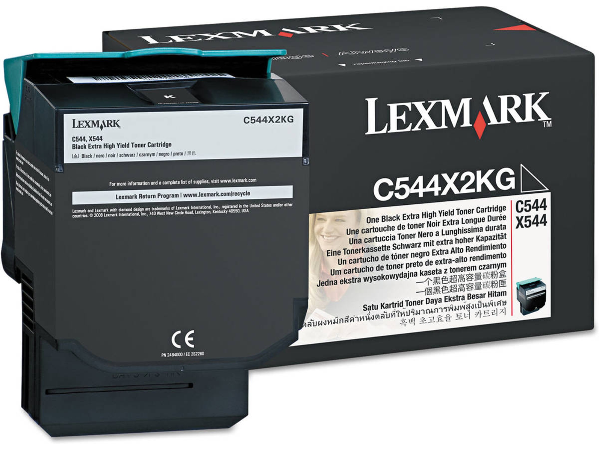Cartucho de tóner LEXMARK C544X2KG