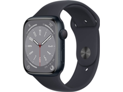 APPLE Watch Series 8 GPS 45 mm Medianoche con Correa Deportiva Medianoche