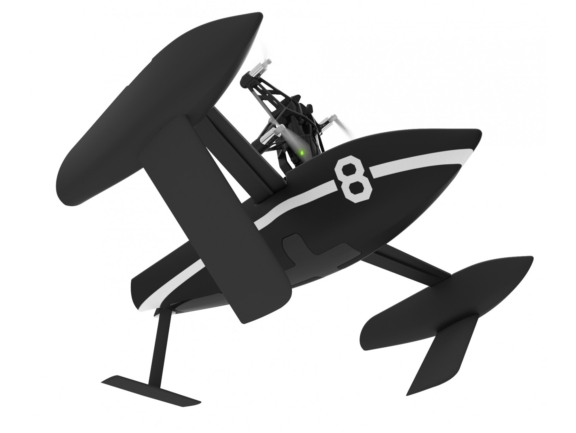 Mini Drone PARROT Hydrofoil Orak (VGA - Autonomía: Hasta 9 - Negro)