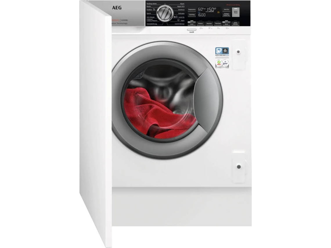 Lavasecadora integrable AEG L7WEC842BI  (4/8 kg - 1600 rpm - Blanco)