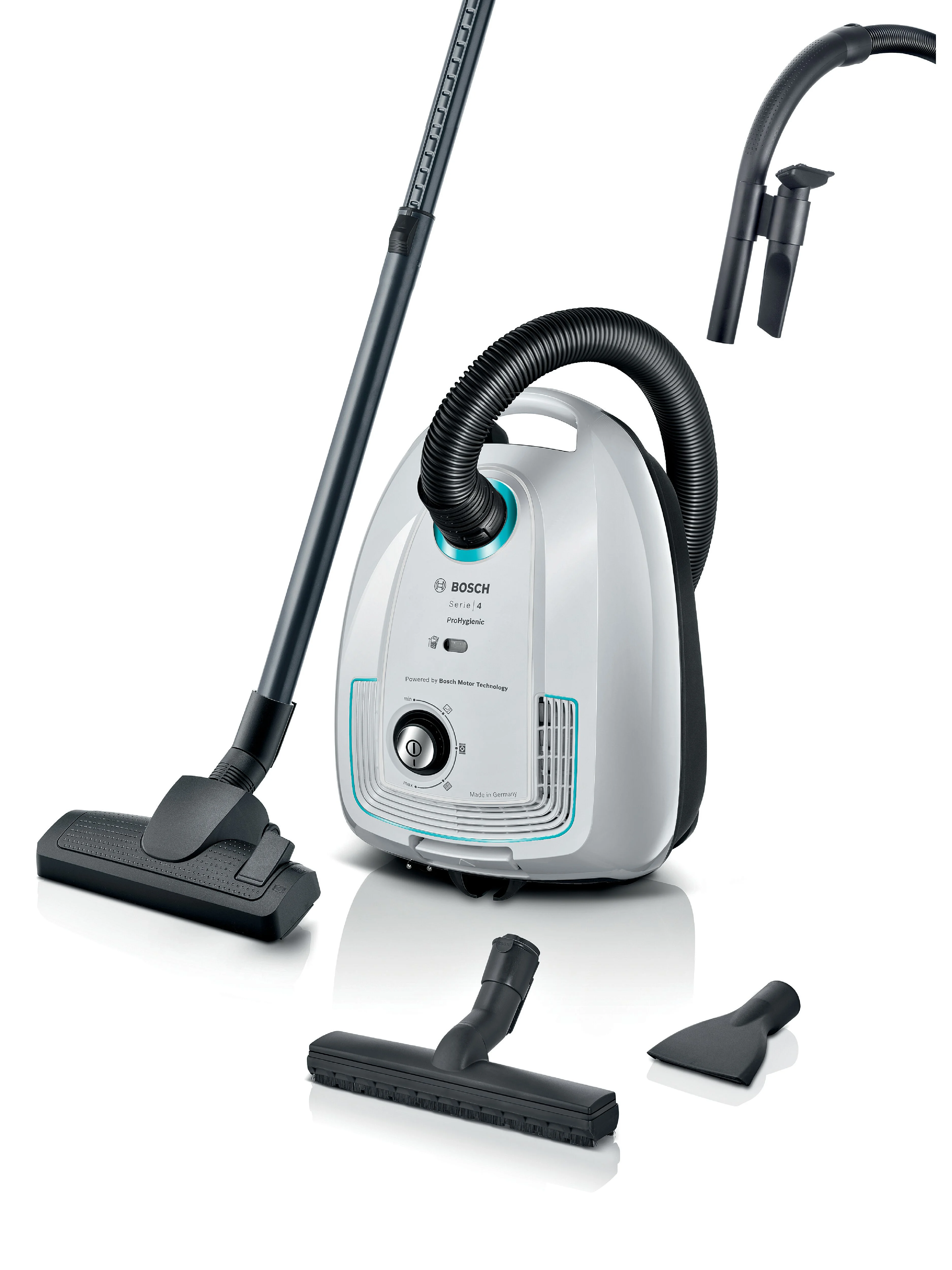 Aspiradora con Bolsa BOSCH BGB38HYG1 Série 4 ProHygienic (79 dB - Saco de pó 4 L)