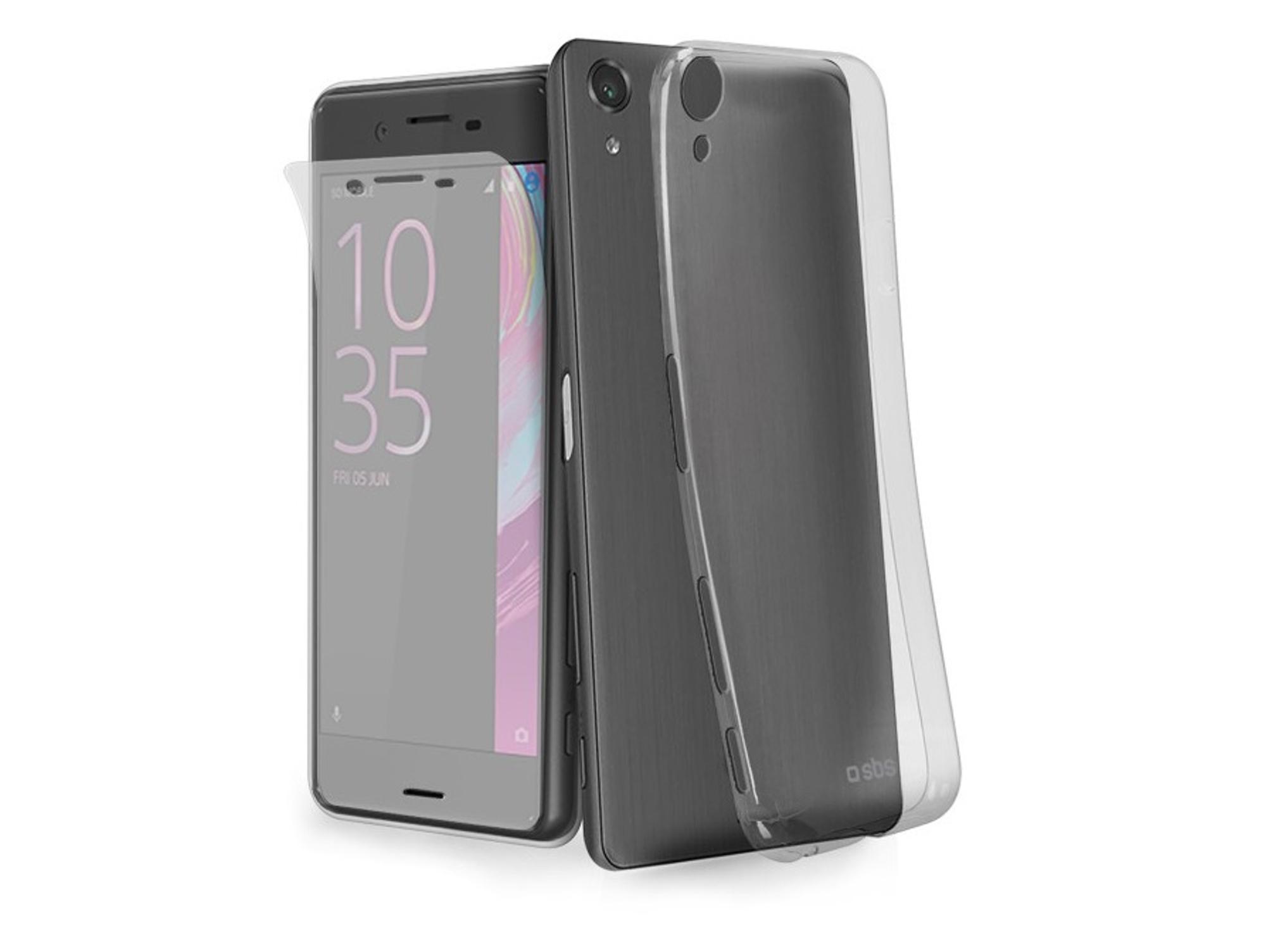 Carcasa y Protector de Pantalla Sony Xperia X Performance SBS Aero Transparente