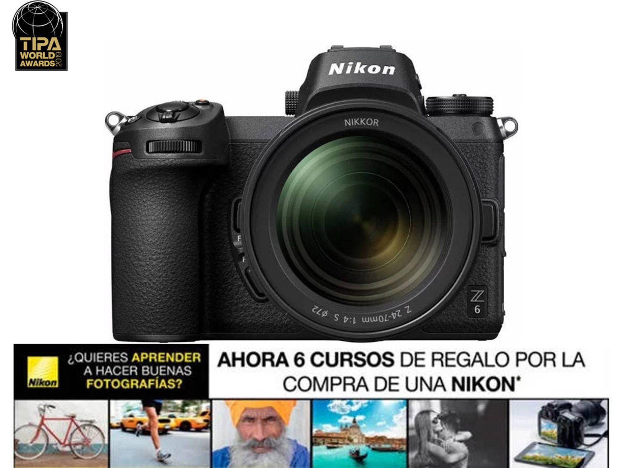 Cámara Mirrorless NIKON Z6 24-70MM (24.5 MP - Sensor: Full-Frame - ISO: 100 a 51 200)